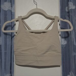 Lululemon Energy Longline Bra in Crepe Tan